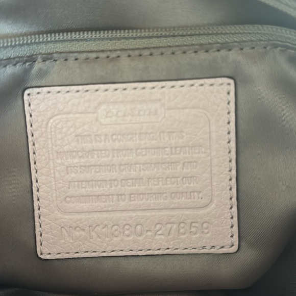 Coach Salmon color Handbag with Multiple Large Pockets No K1380-27859 - Picture 2 of 9